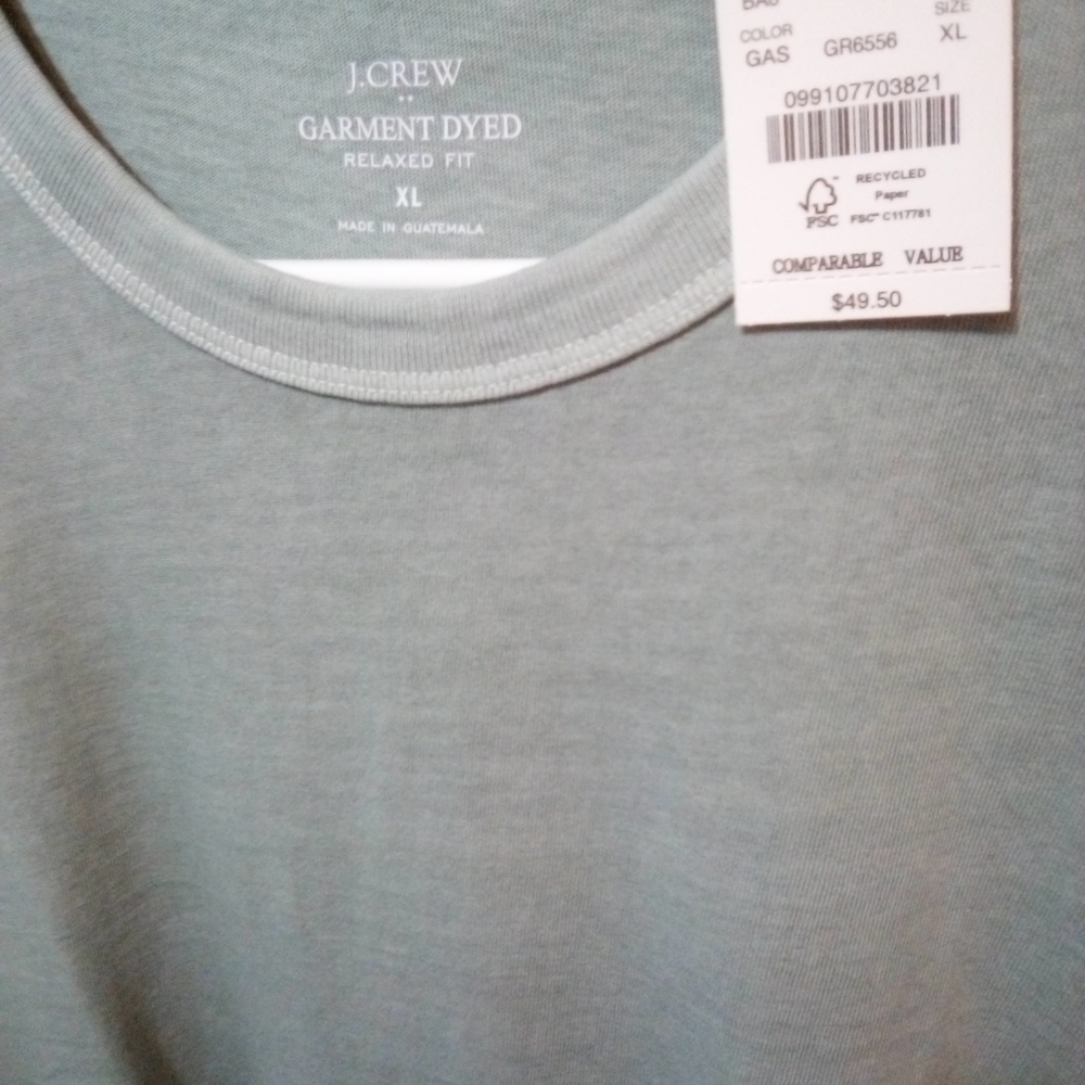 J. Crew Factory Men's Relaxed Fit Tee - Gray